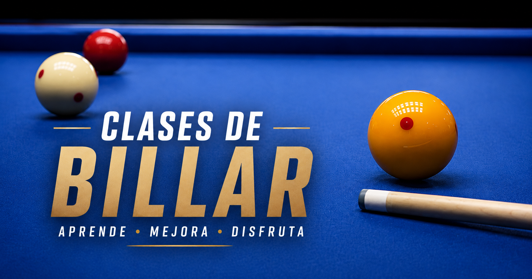 Clases de billar de carambolas en el Club Deportivo de Billar Mijas, Miércoles 18h